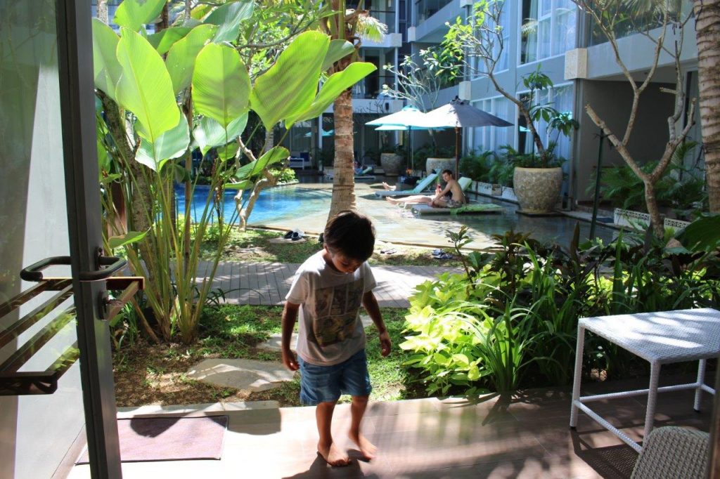 Our second room at the Ramada Encore Bali Seminyak was just next to the pool
