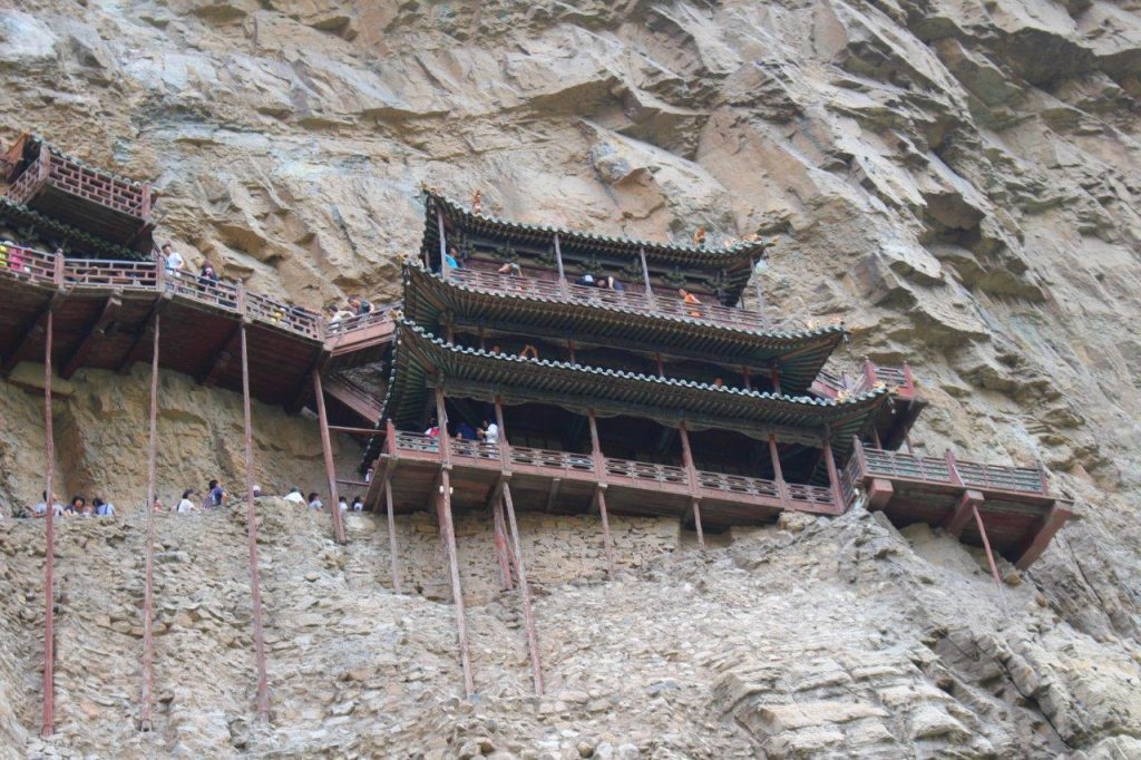 The impressively small Hanging Temple (Xuankong Temple) near Datong