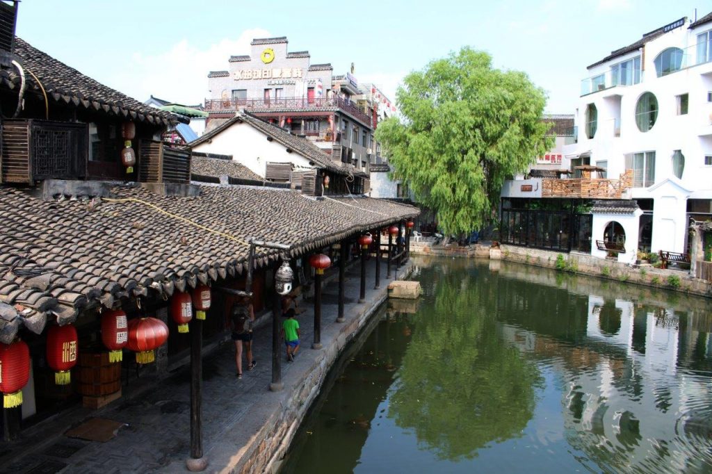 the water town of Xitang, near Shanghai