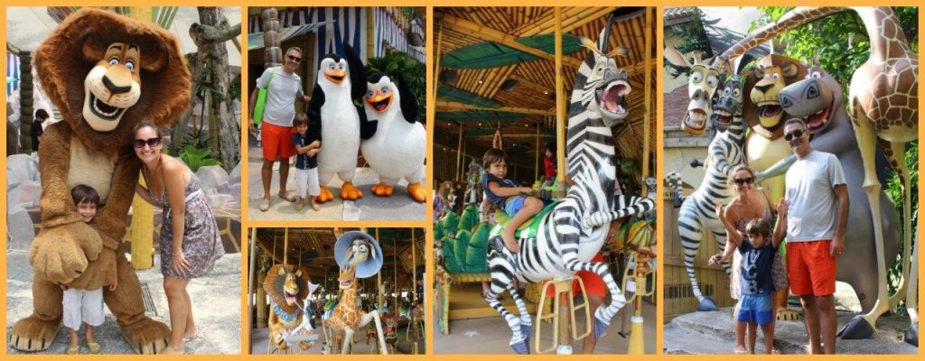 One of the parts that Noah enjoyed the most at Universal Studios Singapore - Madagascar!