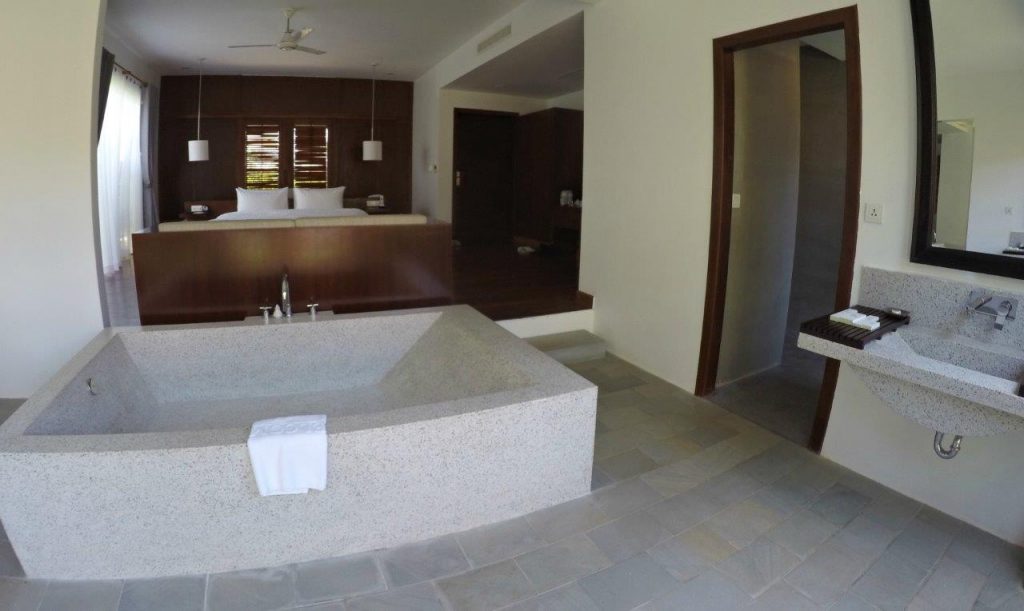 The bath in our room at Elegant Angkor Resort & Spa was enormous