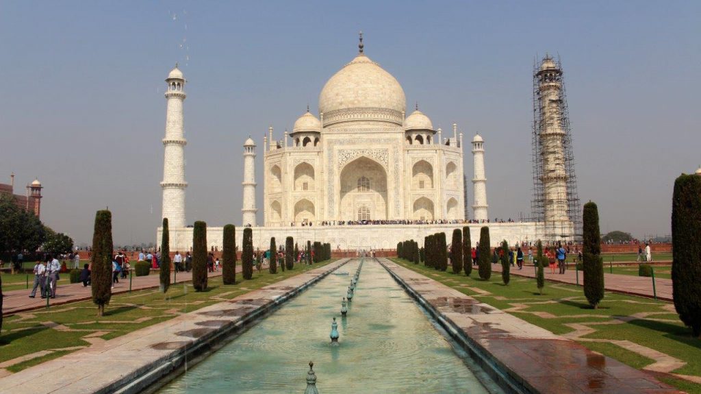 The beautiful Taj Mahal Palace in Agra