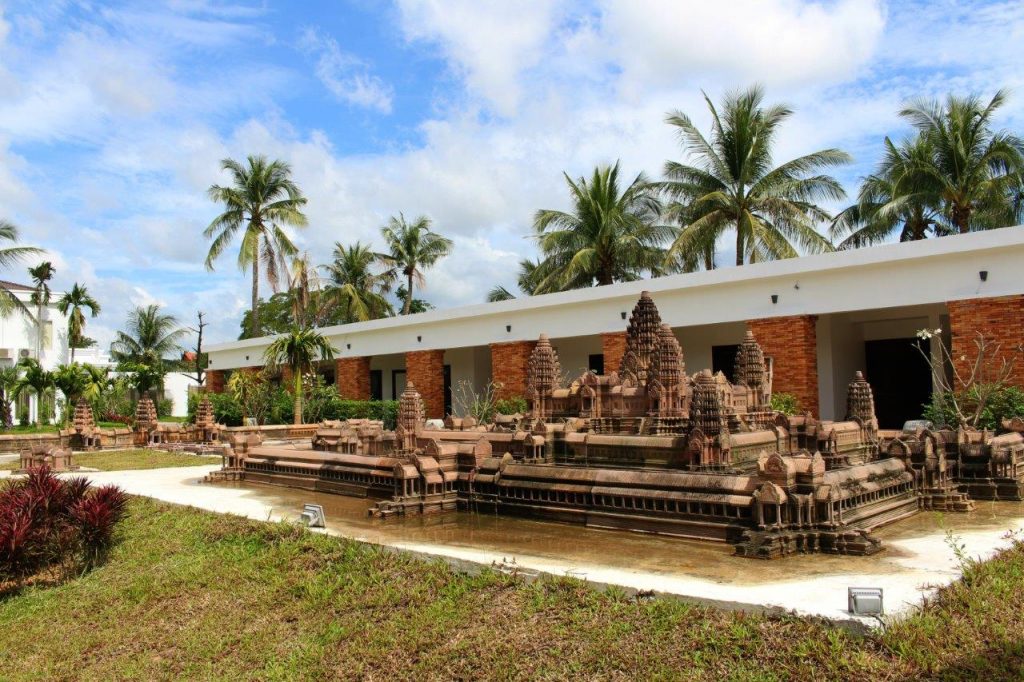 the miniature replica of Angkor Wat inside the property of Elegant Angkor Resort & Spa in Siem Reap
