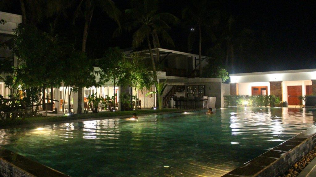 Even at late hours the temperature of the pool at Elegant Angkor Resort & Spa in Siem Reap was just perfect