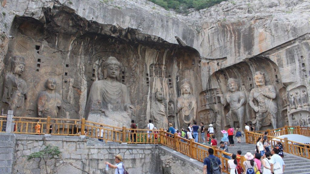 Fengxiansi Cave, the largest of the caves at Longmen Grottoes