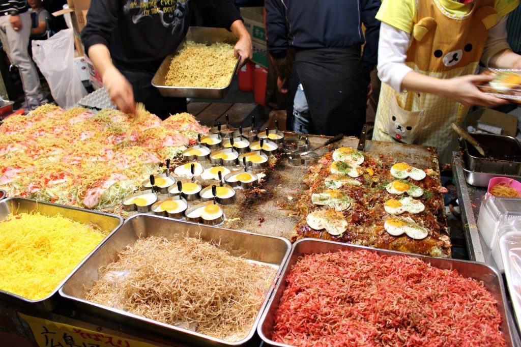 Lots of options for food during Oeshiki Festival in Tokyo