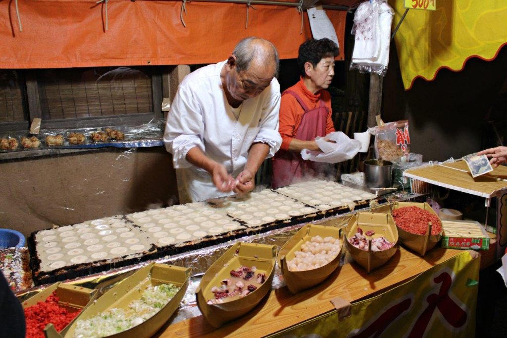 Lots of options for food during Oeshiki Festival in Tokyo
