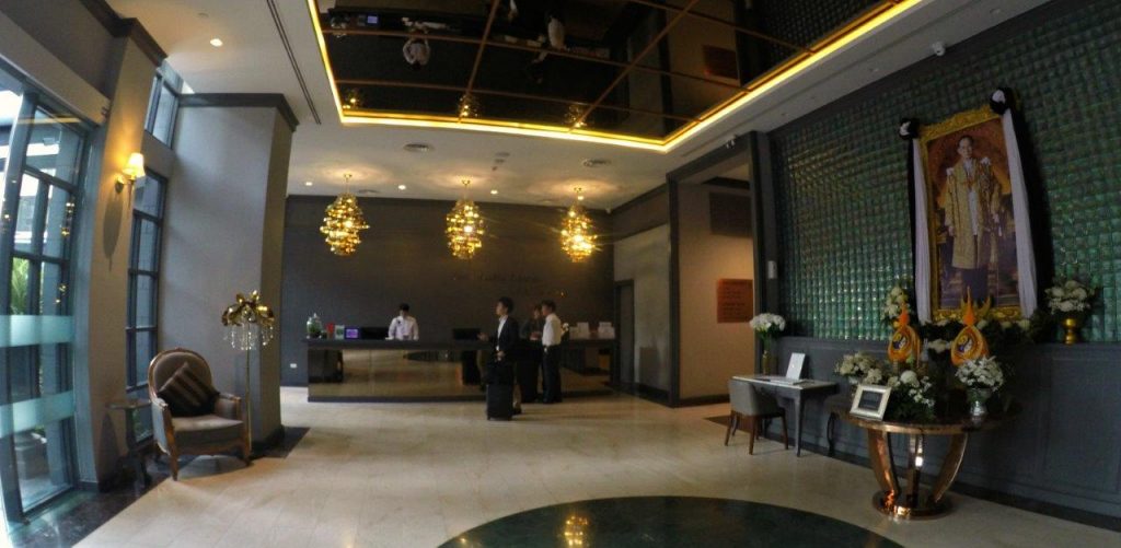 Reception area at Well Hotel Bangkok Sukhumvit 20